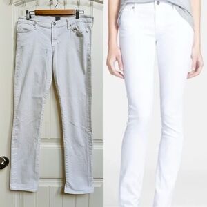 Citizens of Humanity White Ava Low Rise Straight Leg Jean. 32” by 32”